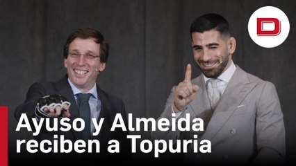 Ayuso y Almeida reciben a Topuria: «Estábamos deseando felicitarte como mereces»