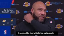 Darvin Ham calls out referees for “inconsistency” in Lakers loss to Suns