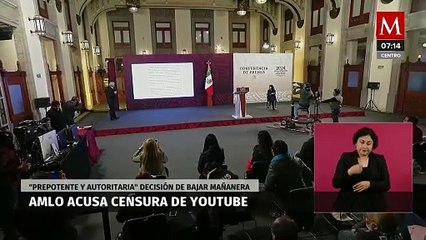 YouTube censura mañanera de AMLO por exhibir número de reportera de NYT
