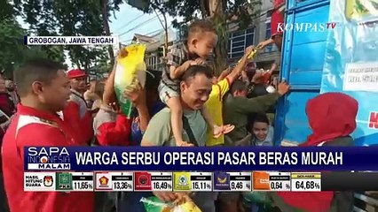 Pemkab Grobogan Sediakan 3 Ton Beras di Operasi Pasar Murah, Langsung Diserbu Warga