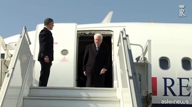 L'arrivo del Presidente Mattarella a Larnaca per la visita ufficiale a Cipro