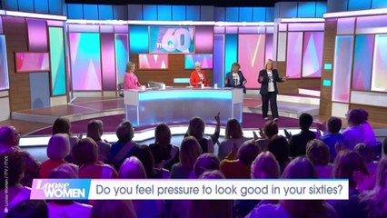 Linda Robson flashes bra on Loose Women