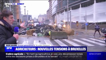Les agriculteurs belges ont manifesté ce lundi devant le Parlement européen