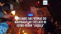 Familiares das vítimas do naufrágio na costa de Itália vão processar o governo