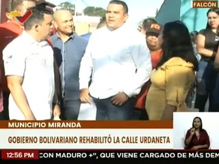 Autoridades gubernamentales entregan recuperada la calle Urdaneta del edo. Falcón