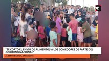 Se cortó el envío de alimentos a los comedores de parte del gobierno nacional