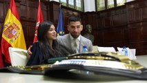 ILIA TOPURIA, recibido por el ALCALDE DE MADRID, JOSÉ LUIS MARTÍNEZ-ALMEIDA
