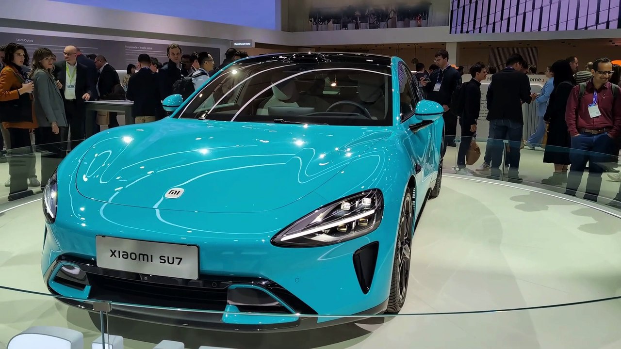 Xiaomi a présenté sa voiture électrique SU7 au MWC 20244