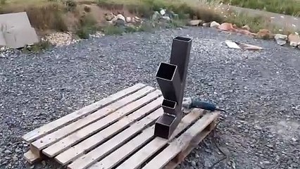 ROCKET STOVE - The Ultimate, with Turbo Booster (part 1)