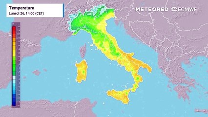 In aumento verso metà settimana