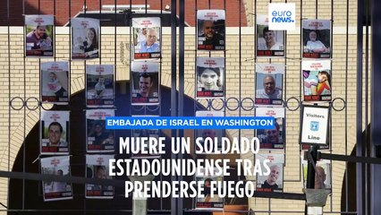 Un militar estadounidense muere tras prenderse fuego por fuera de la embajada de Israel