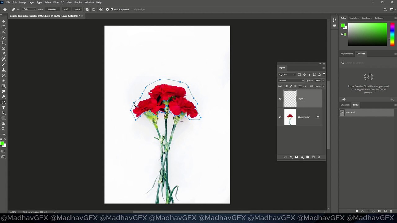 Change Flower Color Easy Using Hue Mask | Photoshop Tutorial | Easy Tutorial