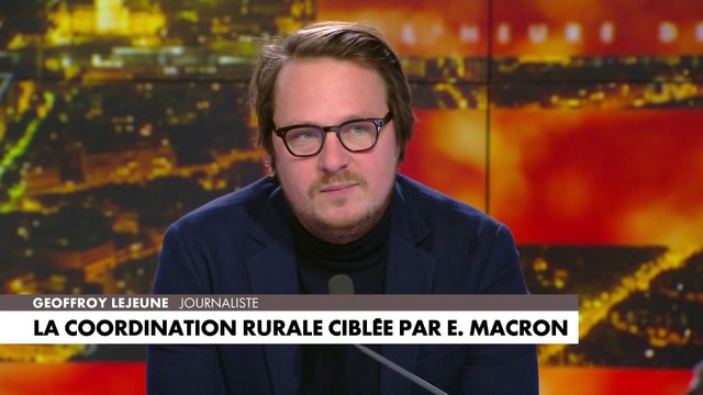 Geoffroy Lejeune : «Si j'étais Emmanuel Macron, je serais très inquiet à cause des images de Jordan Bardella au Salon de l'agriculture»