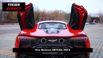 671 HP , Twin Turbo 3.0 Lt V-6 Engine , New McLaren Artura Hybrid 2024