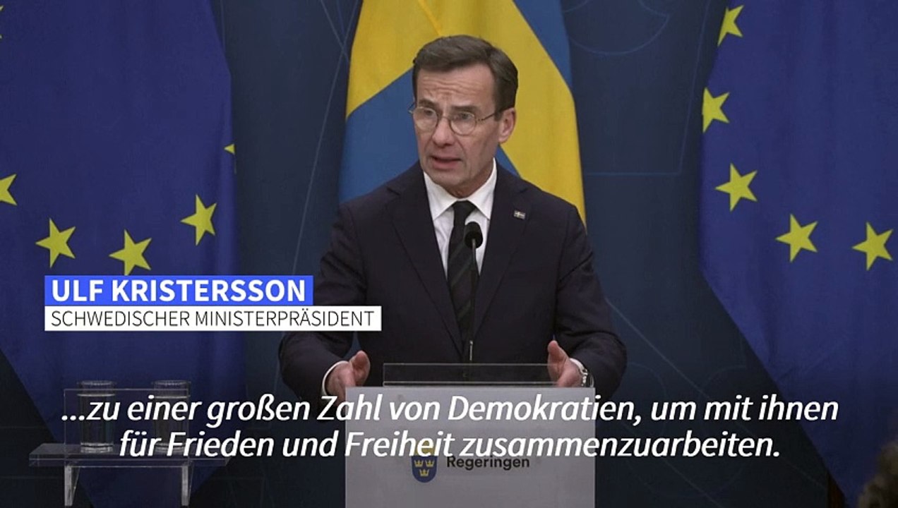 Kristersson zu NATO-Beitritt: 'Schweden kommt nachhause'