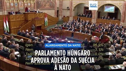 Parlamento húngaro ratifica candidatura da Suécia à NATO