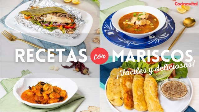 5 fáciles y deliciosas recetas con mariscos para la comida del día
