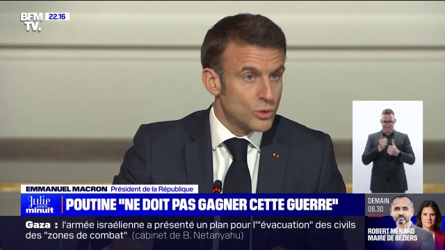 Emmanuel Macron: La Russie ne peut, ni ne doit, gagner cette guerre en Ukraine. Nous sommes en train d'assurer notre sécurité collective