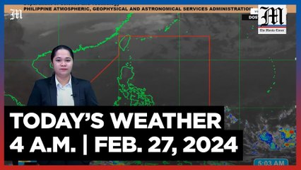 Today's Weather, 4 A.M. | Feb. 27, 2024