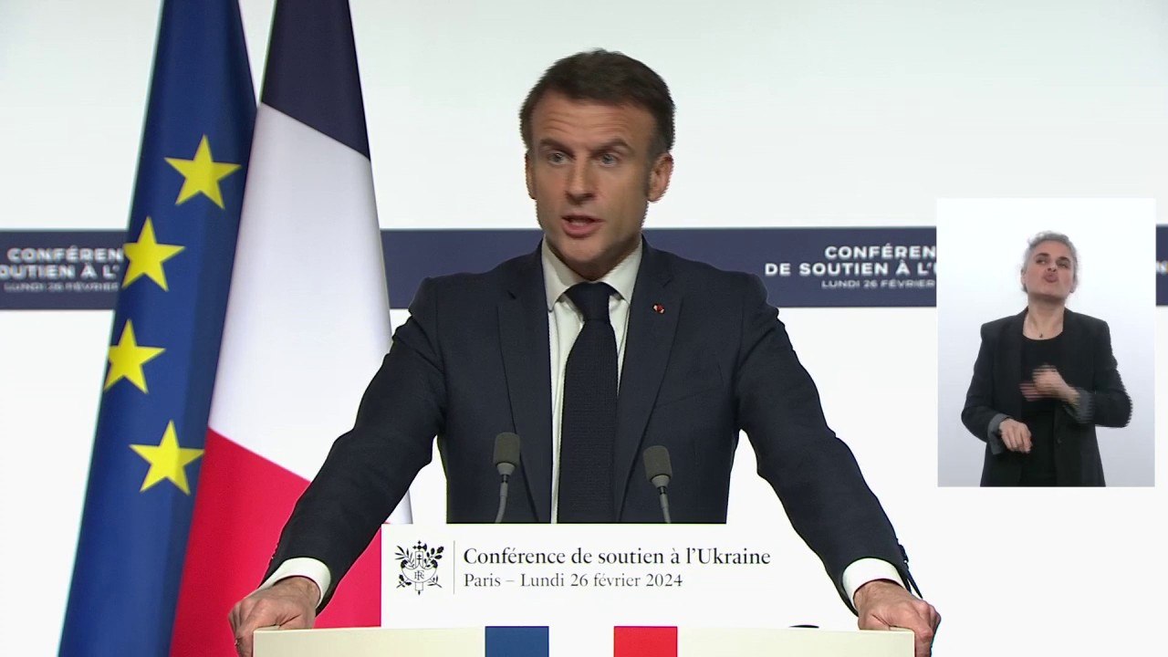 Guerre en Ukraine: Emmanuel Macon affirme que l'envoi de troupes occidentales au sol ne peut "être exclu"