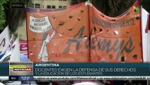 Docentes realizan paro nacional en Argentina
