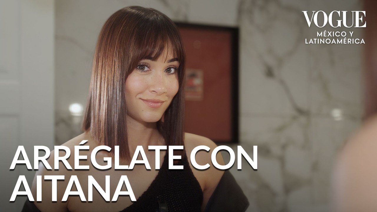 Aitana se prepara para el desfile MM6 de Maison Margiela en Milán