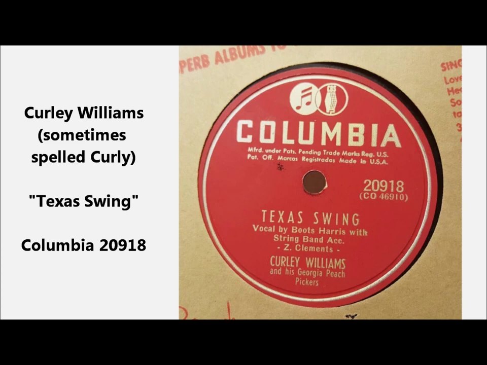Texas Swing - Curley Williams (1947)