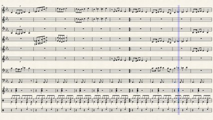 النوتة الموسيقية ,,,,,,مع الالات,,,لرائعة  عبد الوهاب,,,,,لا مش انا اللى ابكى ,,,تدوين ماهر الغمرى