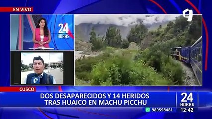 Deslizamiento en Machu Picchu: dos desaparecidos y 14 heridos por huaico