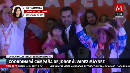 Laura Ballesteros coordinará la campaña de Jorge Álvarez Máynez