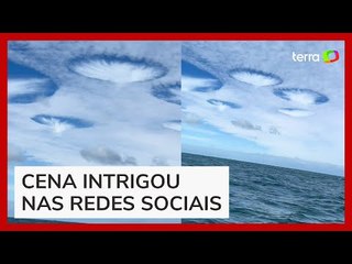 Nuvens com formato incomum chamam a atenção de pescadores nos EUA