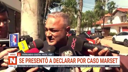 Fernando Costa se presentó a declarar por caso Marset