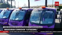 El gobierno de la Ciudad de México presentó el nuevo corredor de trasporte público 'Cotaxomil'