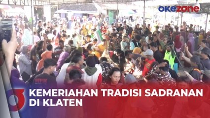 Tradisi Sadranan di Klaten, Warga Berebut Gunungan Hasil Bumi