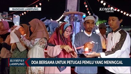 Aksi Doa Bersama untuk Petugas Pemilu yang Meninggal Dunia