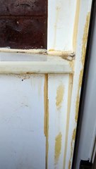 Satisfying Nicotine Stained UPVC Door Frame Cleaning Dripping Nicotine