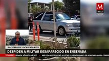 Familiares y amigos despiden a Carlos Omar, militar desaparecido en Ensenada