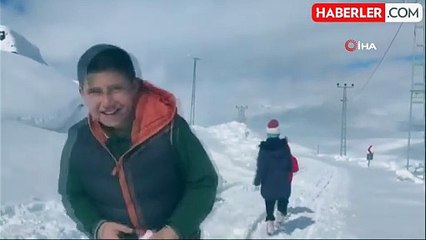 2400 rakımda kar vatandaşı esir alıyor