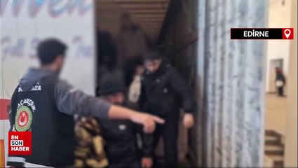 İpsala'da tırın dorsesine saklanan 51 düzensiz göçmen x-ray'e takıldı