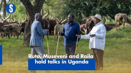 Ruto, Museveni and Raila hold talks in Uganda