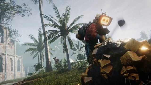 Im abgedrehten Survival-Spiel Once Human haben Busse Beine und Menschen Fernseher als Köpfe