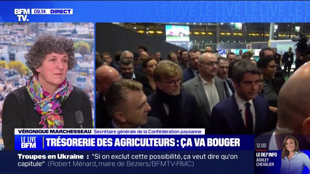 Colère des agriculteurs: Ça nous afflige que cette crise soit utilisée à des fins politiques affirme Véronique Marchesseau (Confédération paysanne)