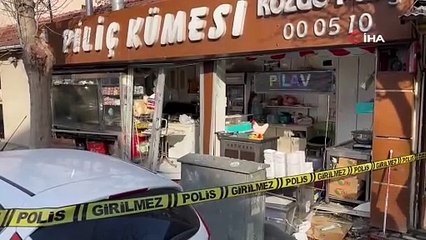 Tavuk ürünleri satan işyerinde patlama oldu