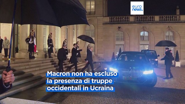 Conferenza sull'Ucraina a Parigi: Macron non esclude invio truppe occidentali