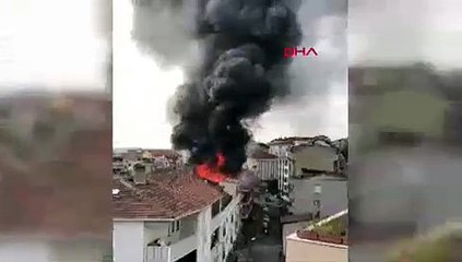 İstanbul'da büyük yangın; peş peşe patlamalar meydana geldi