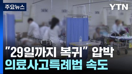 "29일까지 복귀" 압박...의료사고특례법 속도 / YTN