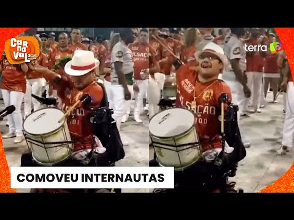 Carnaval 2024: ritmista sem os braços emociona internautas antes de desfilar pela Dragões da Real