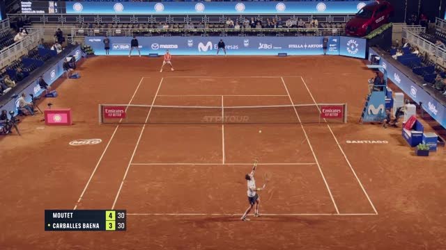 Santiago - Moutet crée la surprise face à Carballes Baena