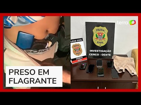 Homem é preso com seis celulares furtados escondidos sob a roupa em carnaval de SP