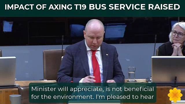 MS Mabon ap Gwynfor discusses impact of losing T19 bus service